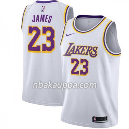 Los Angeles Lakers Lebron James 23 2018-19 Nike Valkoinen Pelipaidat Swingman - Miesten